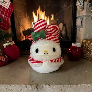 Sanrio My Melody Christmas Holiday Themed Outfit Red and White Stripes
